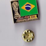 Enamel Pin — Brazil Flag × Snickers / Mars / M&Ms Triple Sponsor