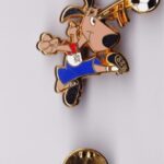 Enamel Pin — Striker Mascot Full Sprint