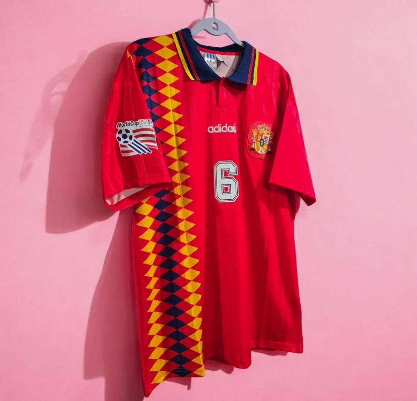 IMG-20260613-WA0011 Spain Home Jersey #6 — FIFA World Cup USA 1994 - Image 1